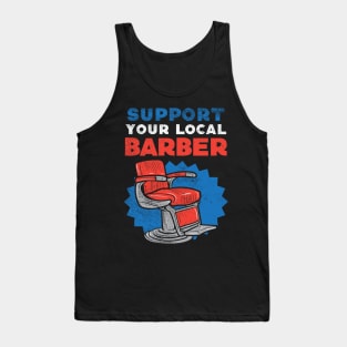 Support Your Local Barber Tank Top